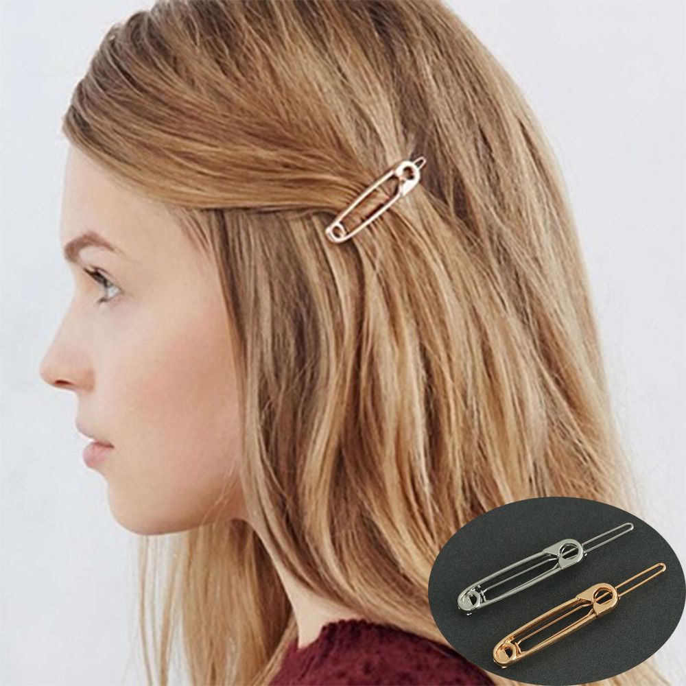 Jewelry Making For Kids - Geometris klip logam untuk wanita gadis