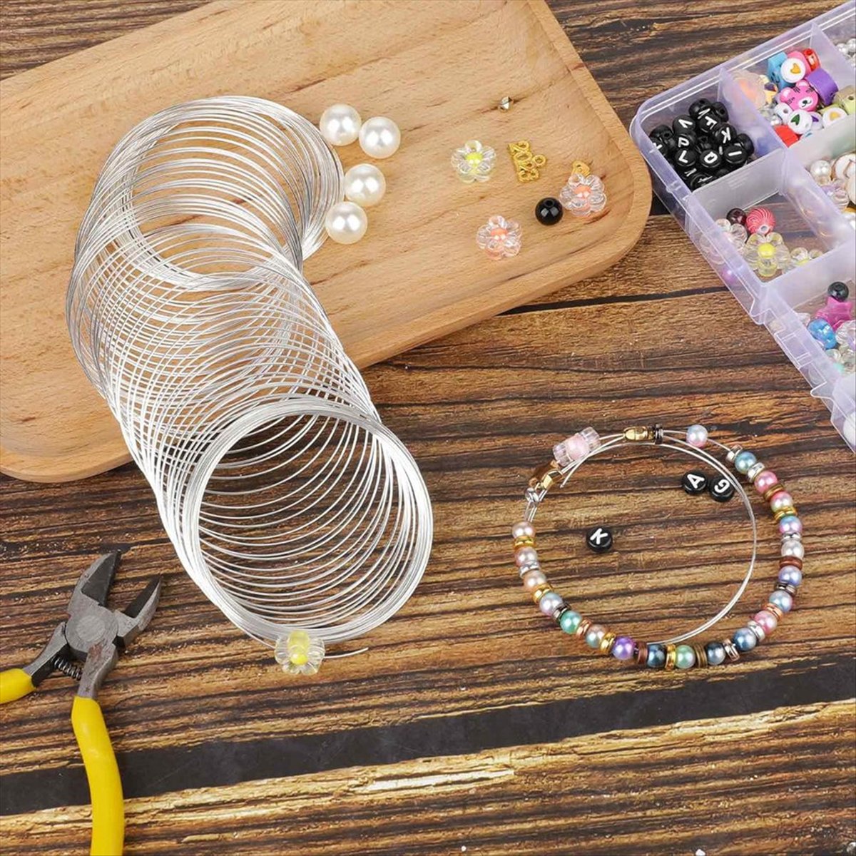 Memory Wire Bracelet - 【KUPON!】{0}300 Kawat Gelang Loop, Kawat Perhiasan,