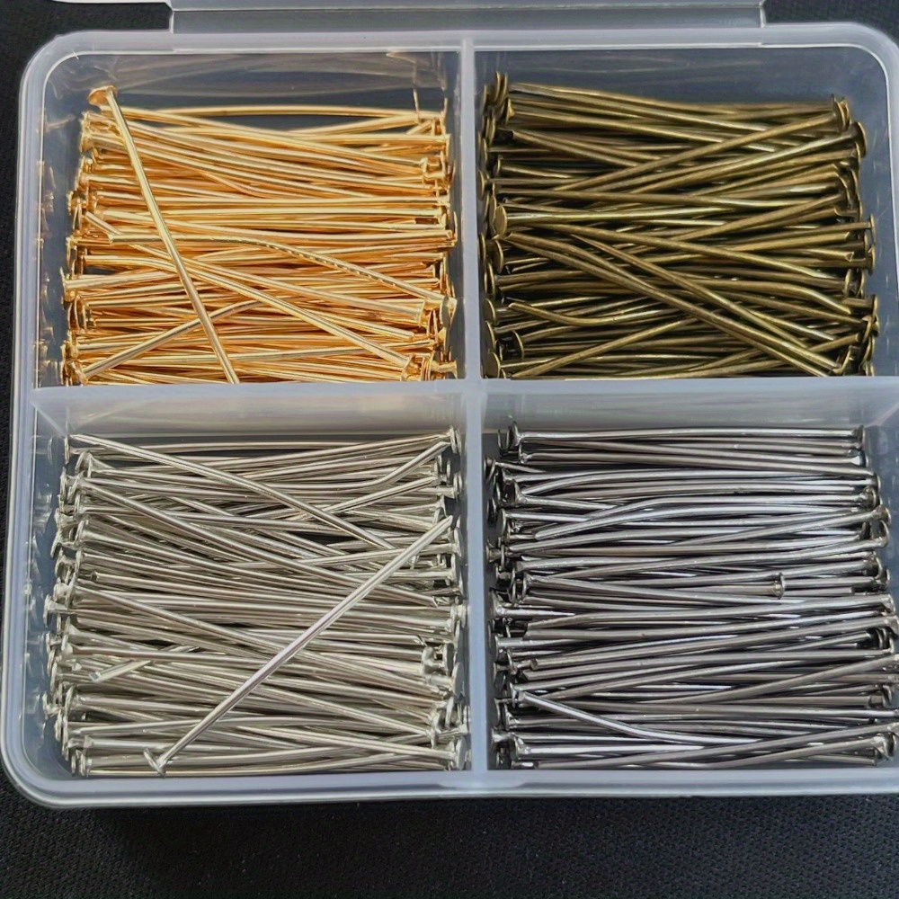 Jewelry Making Tools And Supplies - 400 Buah Pin Kepala Besi Campuran