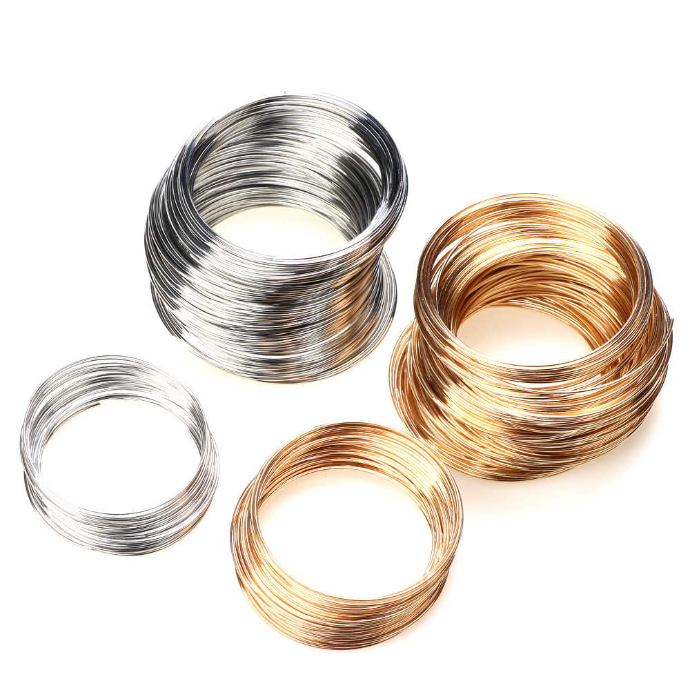 Memory Wire Bracelet - 0.8MM 55/60MM Rhodium/Jarum Emas Memori Kawat