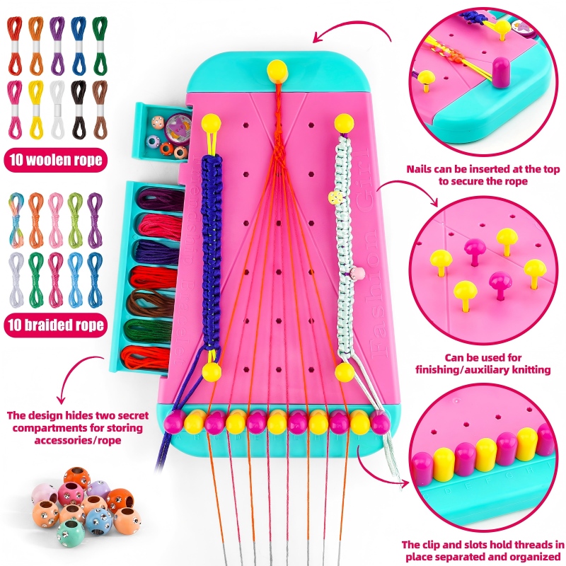 Jewelry Making Kits For Kids - Perlengkapan pembuatan gelang persahabatan, cocok untuk