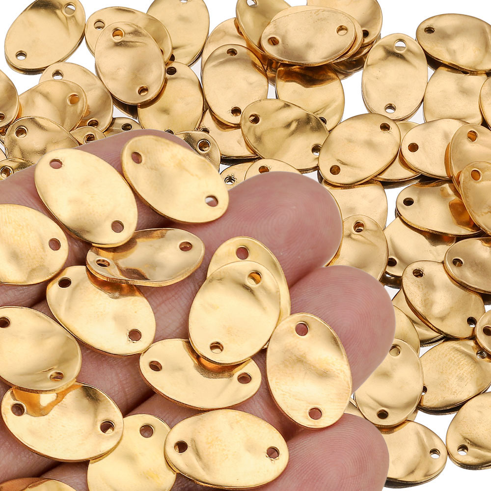 Jewelry Making Tools And Supplies - 20 Buah 15/20/25MM Konektor Anting Oval