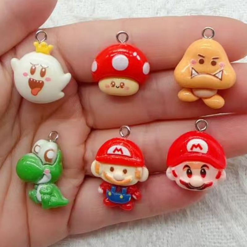 Jewelry Making Birthday Party - 10 buah liontin kartun resin, aksesoris