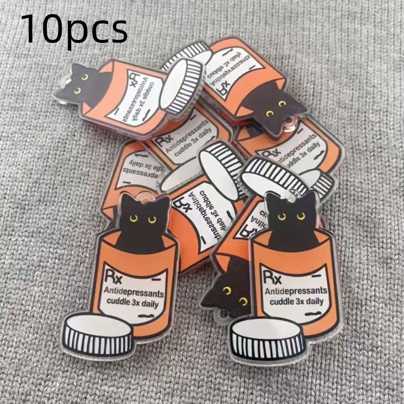 10 buah liontin kucing obat ak - Jewelry Making Birthday Party ulasan dan harga