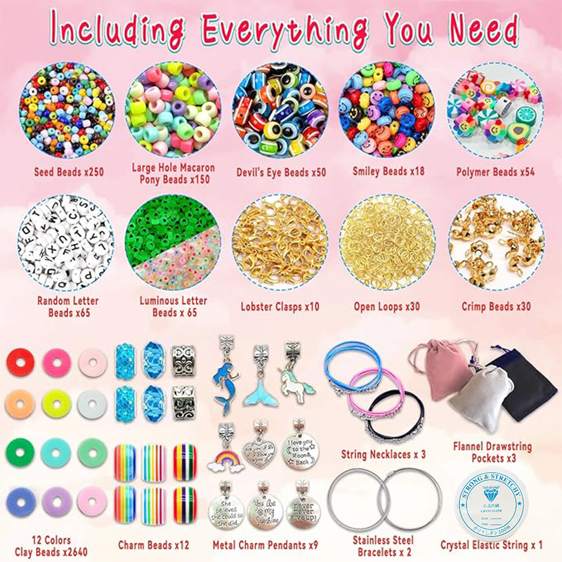 3400 buah jimat manik-manik me - Jewelry Making Birthday Party ulasan dan harga