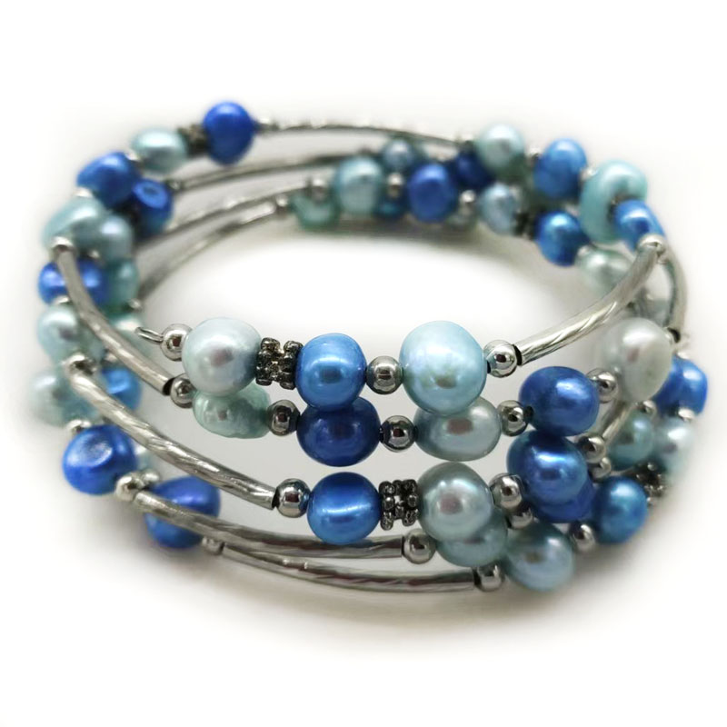 Gelang Mutiara Baroque Alami U - Memory Wire Bracelet ulasan dan harga