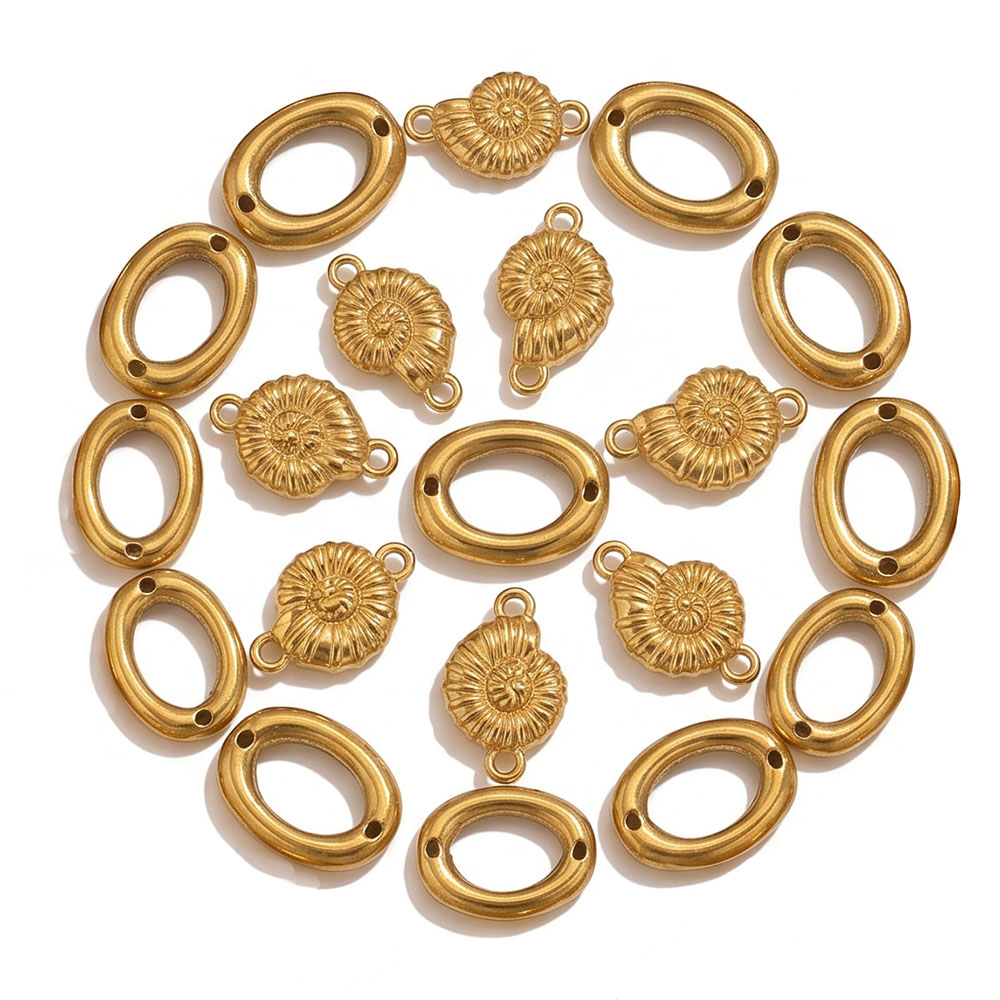 5pcs Konektor Oval Bentuk Kera - Jewelry Making Supplies Wholesale ulasan dan harga