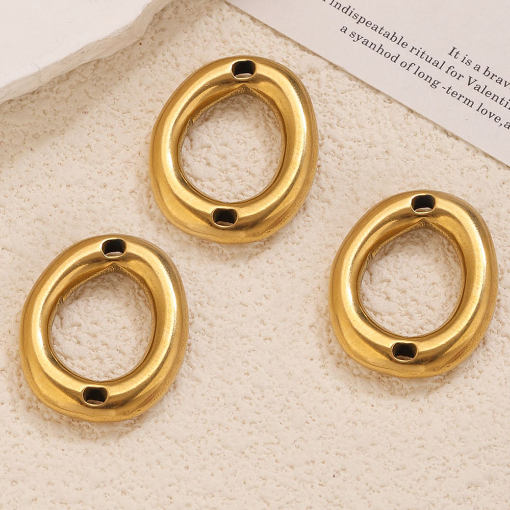 5pcs Konektor Oval Bentuk Kera - Jewelry Making Supplies Wholesale ulasan dan harga