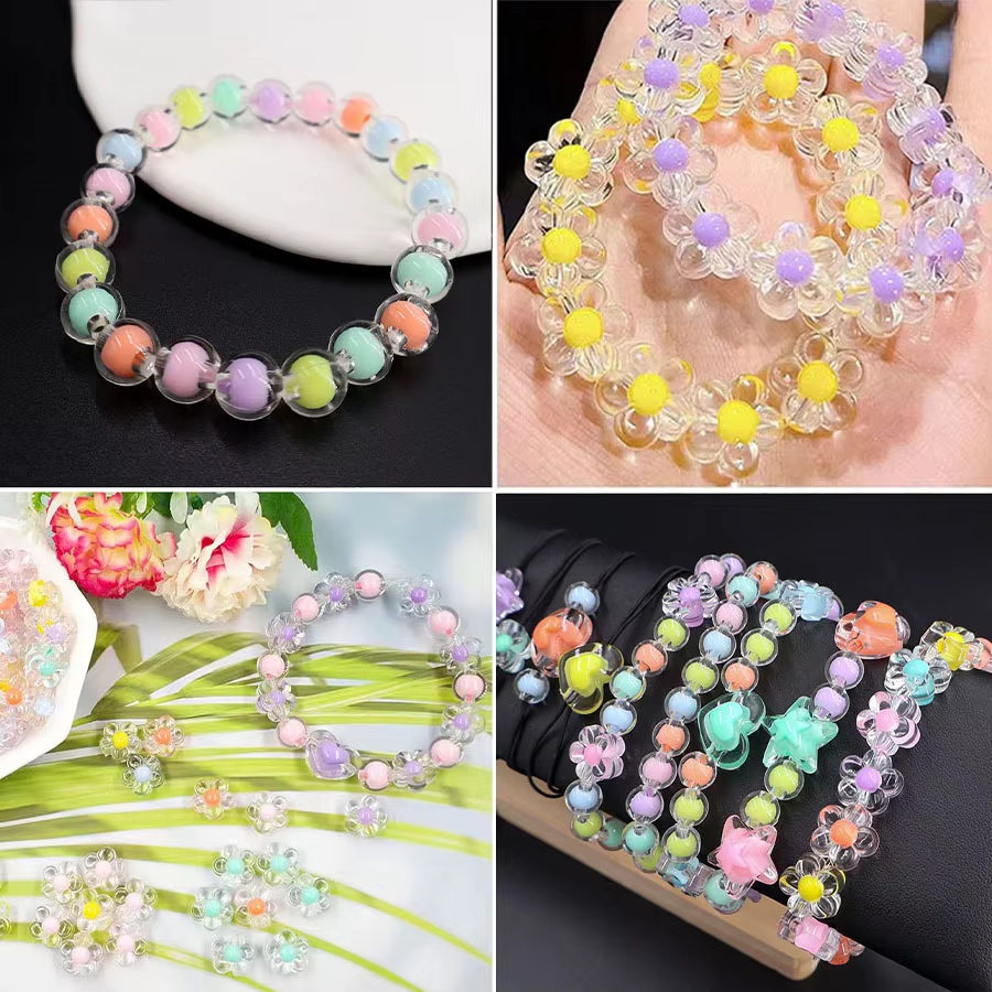 174pcs/Kotak Manik-manik Akril - Jewelry Making Kits For Kids ulasan dan harga