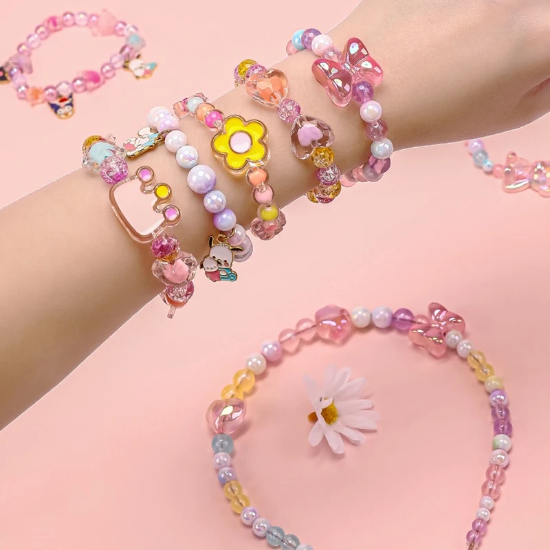 174pcs/Kotak Manik-manik Akril - Jewelry Making Kits For Kids ulasan dan harga