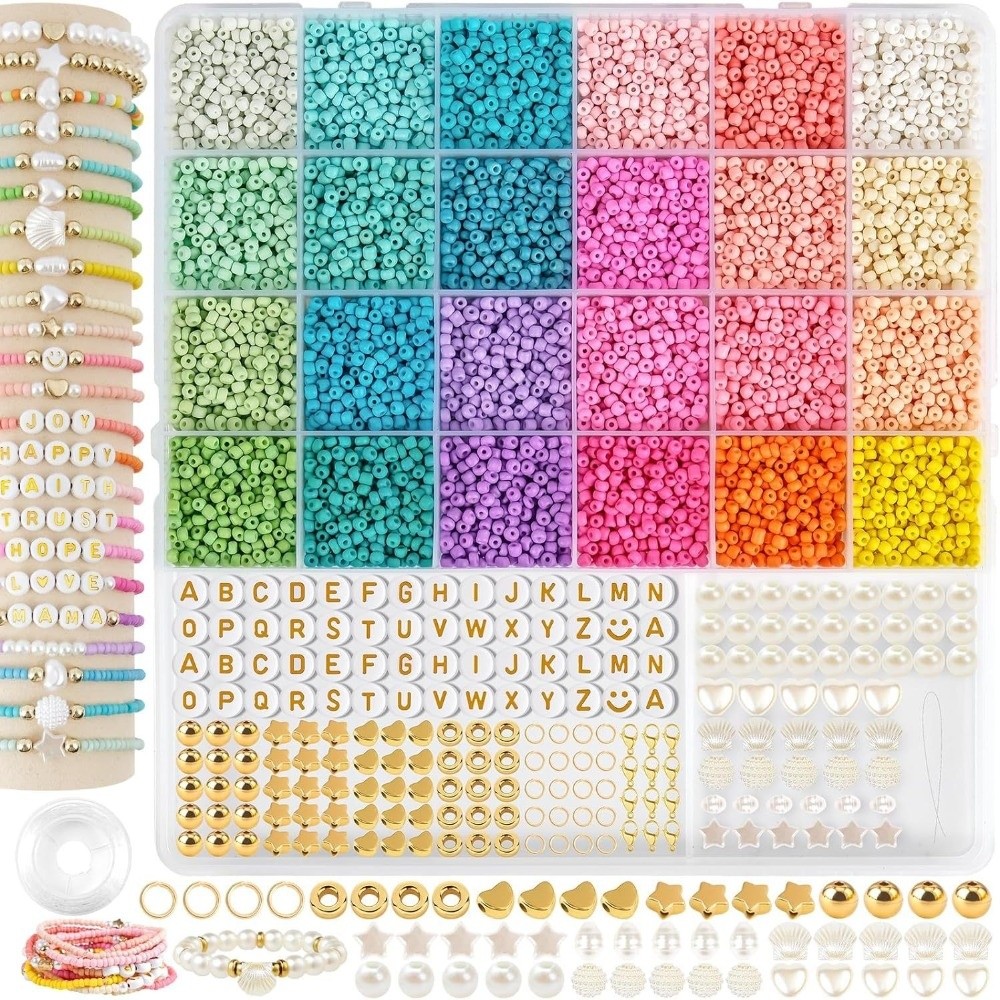 28+2Grid Perlengkapan Pembuata - Jewelry Making Kits For Kids ulasan dan harga