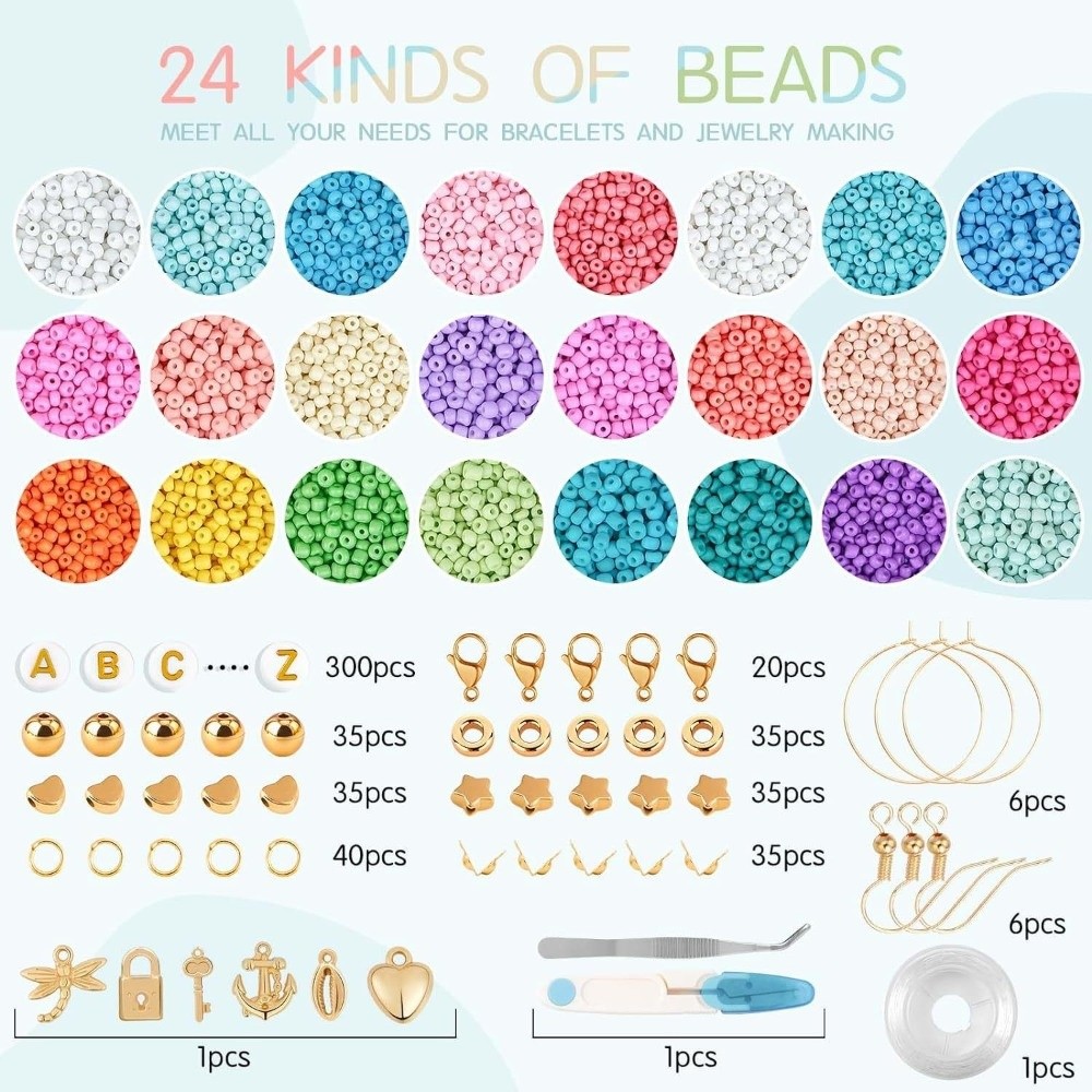 28+2Grid Perlengkapan Pembuata - Jewelry Making Kits For Kids ulasan dan harga