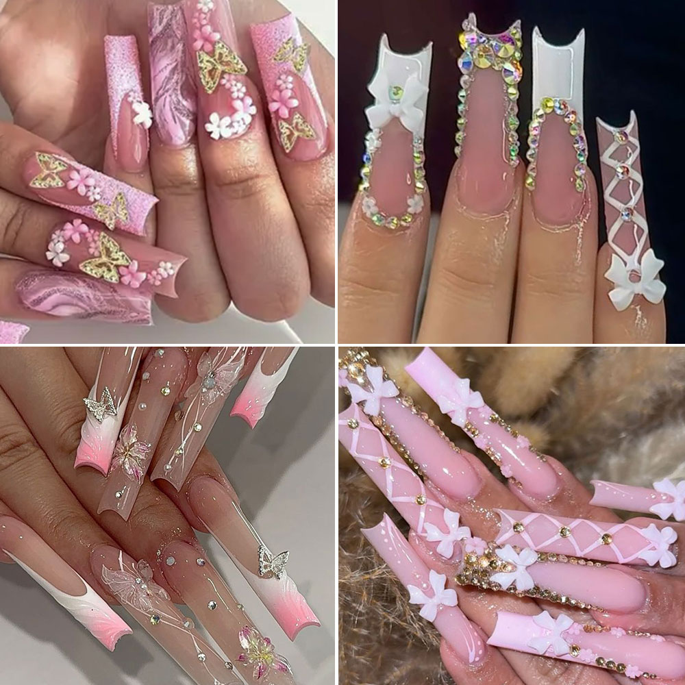 12 Grid Perhiasan Seni Kuku Bu - Crystal Bead Mix ulasan dan harga