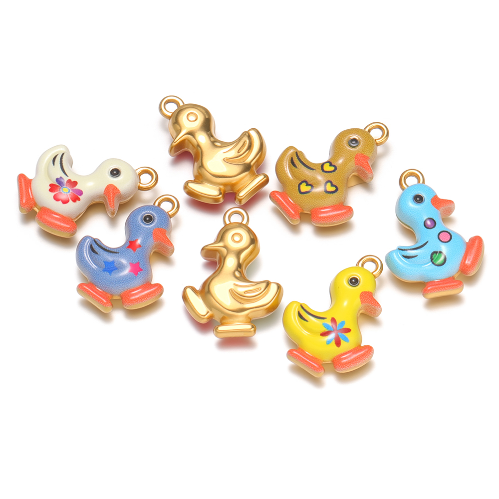 4 Buah Liontin Bebek Kecil Luc - Jewelry Making For Kids ulasan dan harga