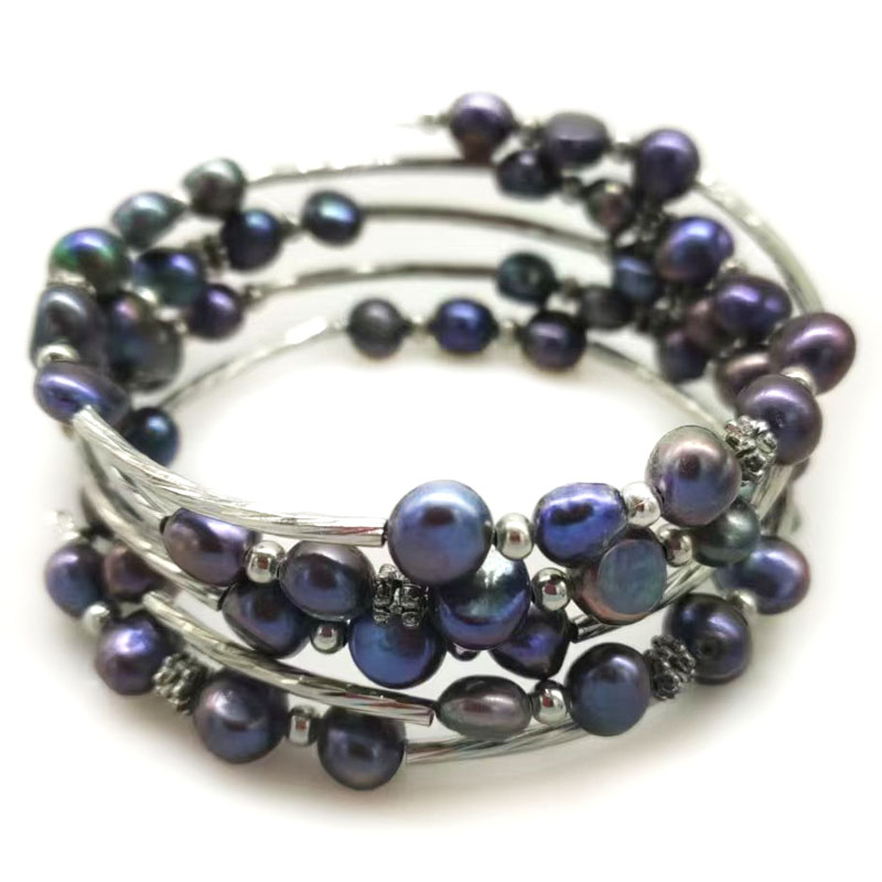 Gelang kawat memori mutiara ba - Memory Wire Bracelet ulasan dan harga
