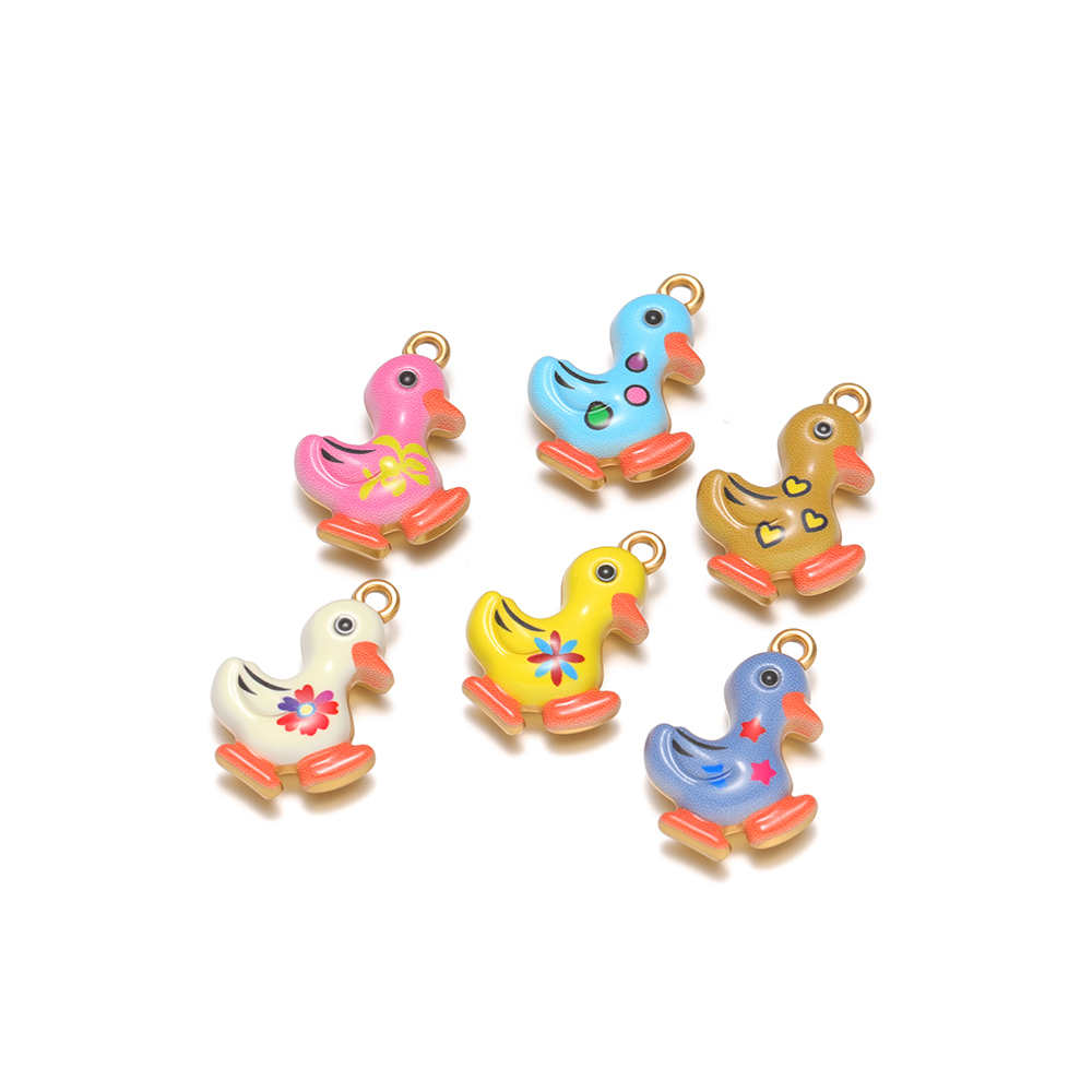 4 Buah Liontin Bebek Enamel Wa - Jewelry Making For Kids ulasan dan harga