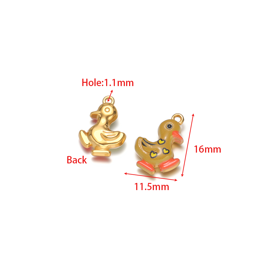 4 Buah Liontin Bebek Enamel Wa - Jewelry Making For Kids ulasan dan harga