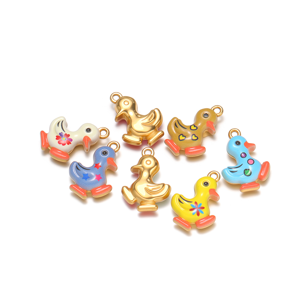 4 Buah Liontin Bebek Enamel Wa - Jewelry Making For Kids ulasan dan harga