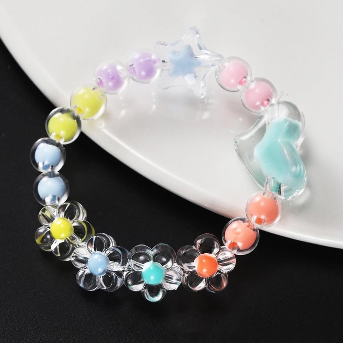 174pcs/Kotak Manik-manik Akril - Jewelry Making Birthday Party ulasan dan harga