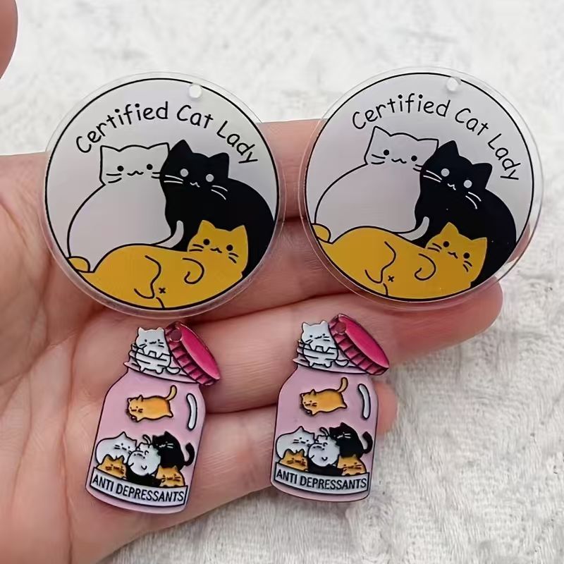 10 buah liontin kucing lucu da - Jewelry Making Birthday Party ulasan dan harga
