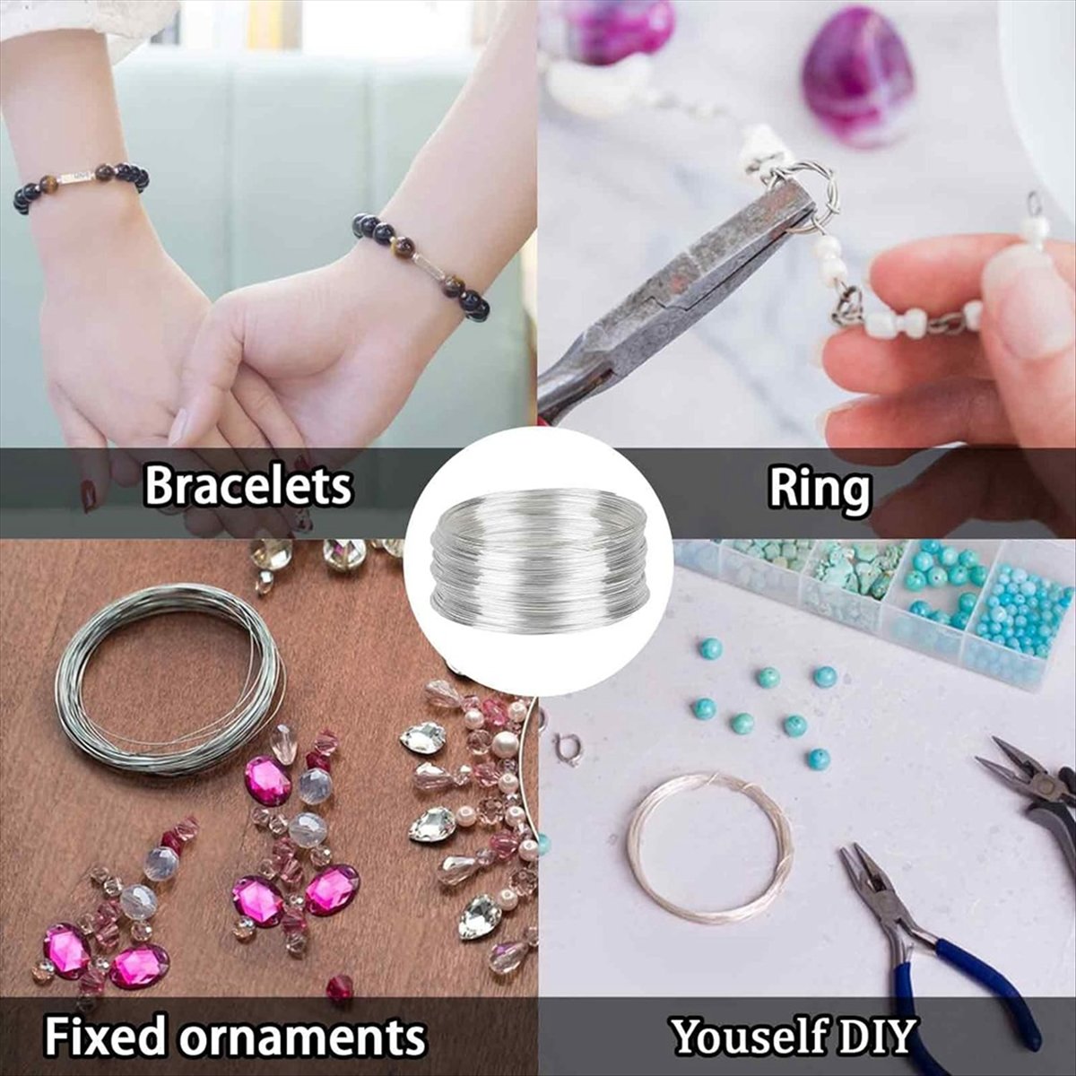 【KUPON!】{0}300 Kawat Gelang Lo - Memory Wire Bracelet ulasan dan harga