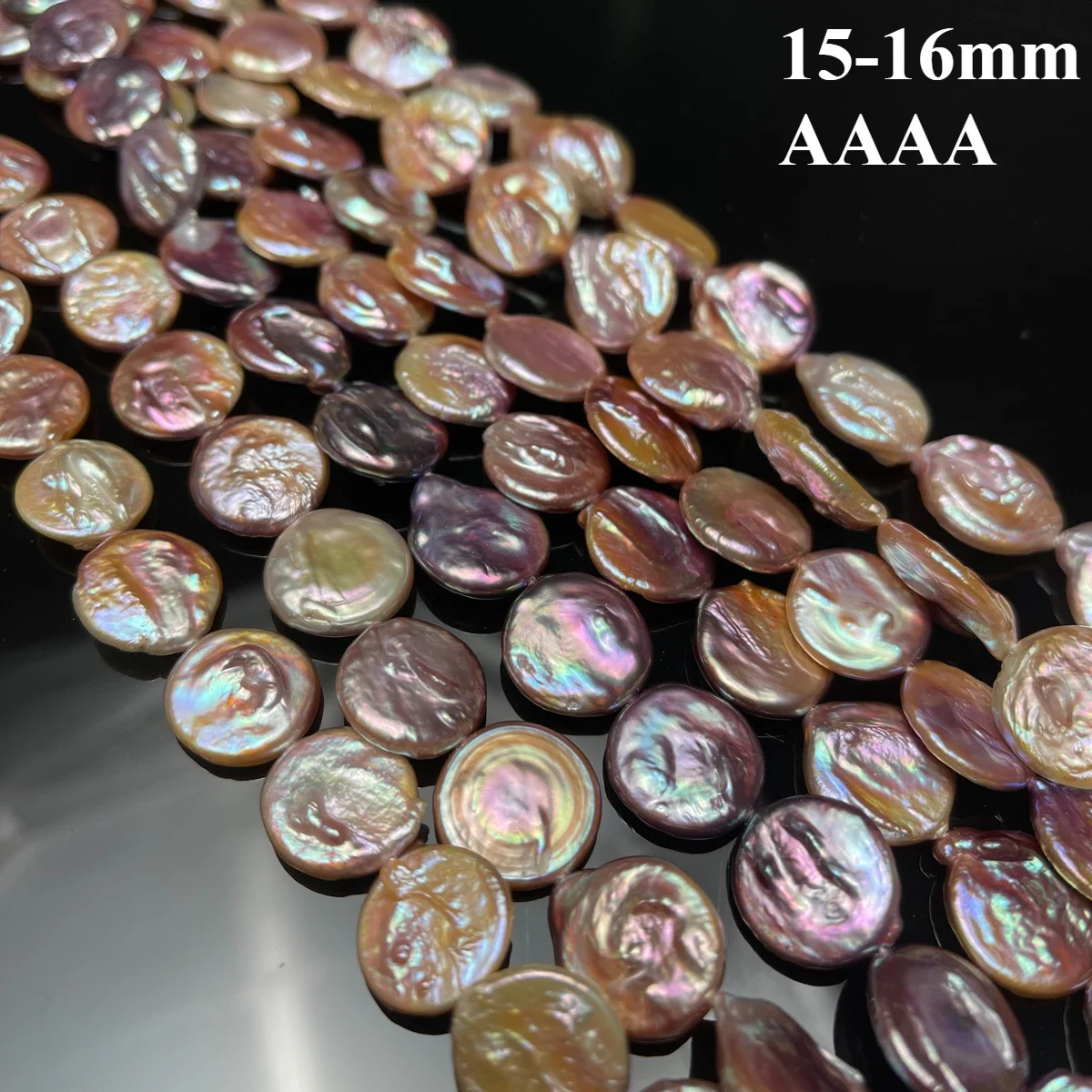 15-16Mm 4A Mutiara Ungu Air Ta - Jewelry Making The Well ulasan dan harga