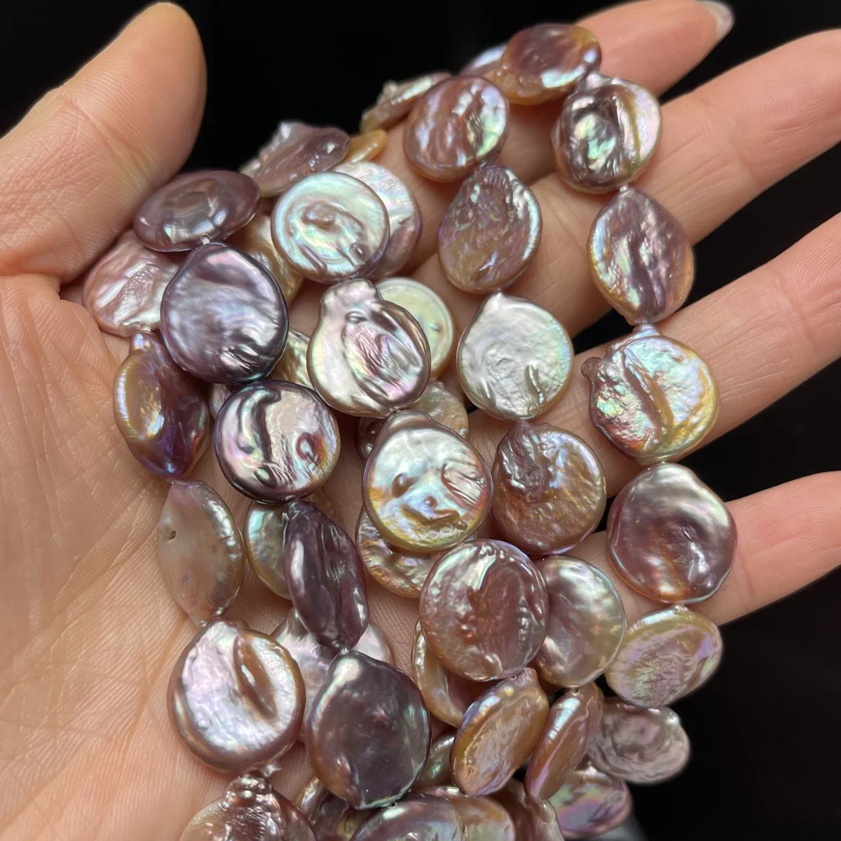 15-16Mm 4A Mutiara Ungu Air Ta - Jewelry Making The Well ulasan dan harga