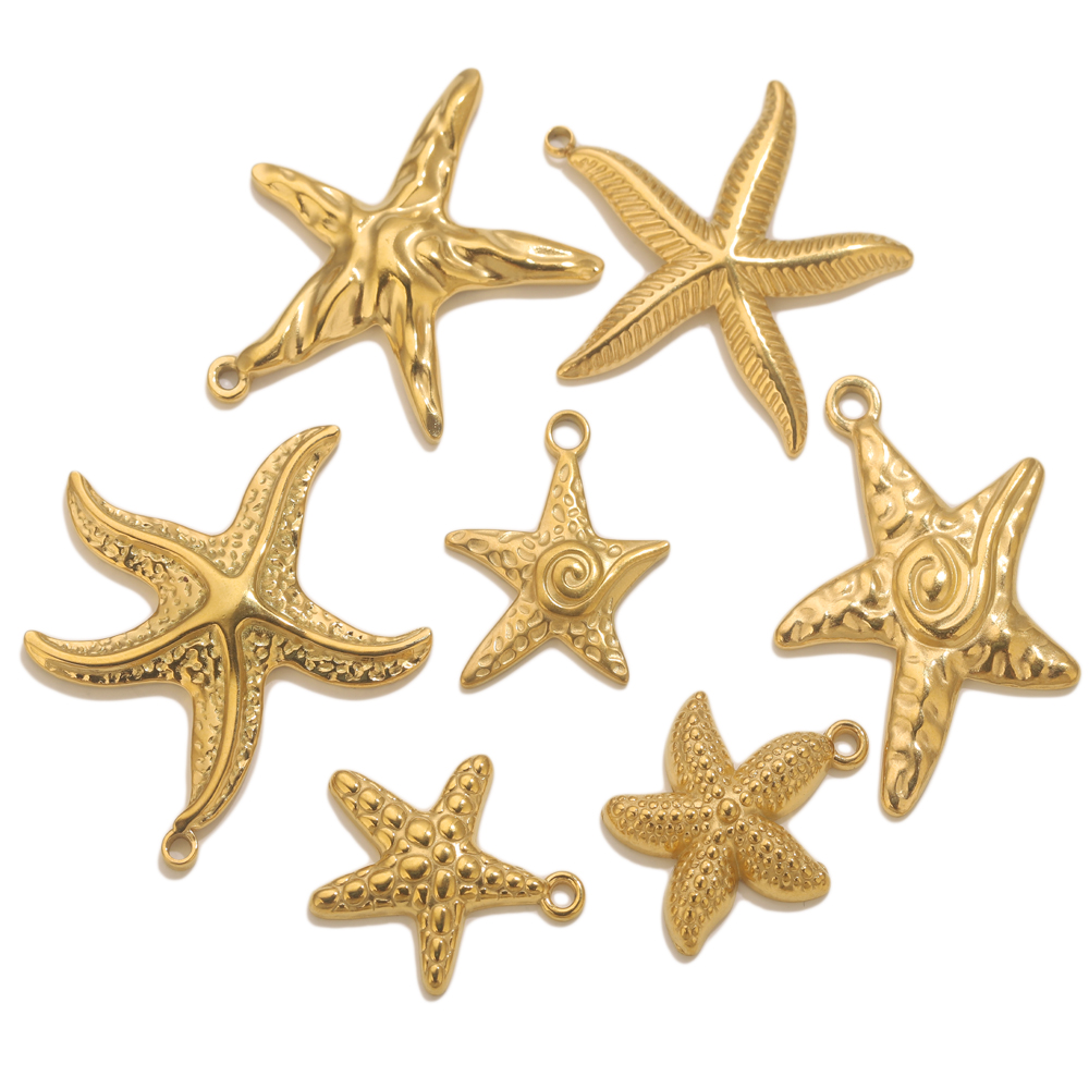 5 Buah Jimat Bintang Laut Bint - Jewelry Making Supplies Wholesale ulasan dan harga
