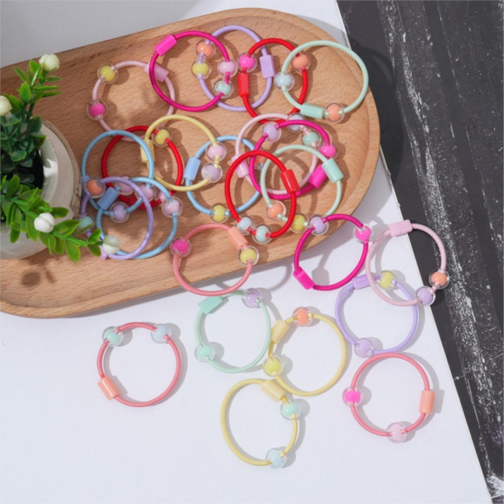 50 buah ikat rambut elastis lu - Jewelry Making For Kids ulasan dan harga