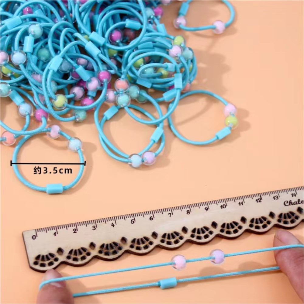 50 buah ikat rambut elastis lu - Jewelry Making For Kids ulasan dan harga