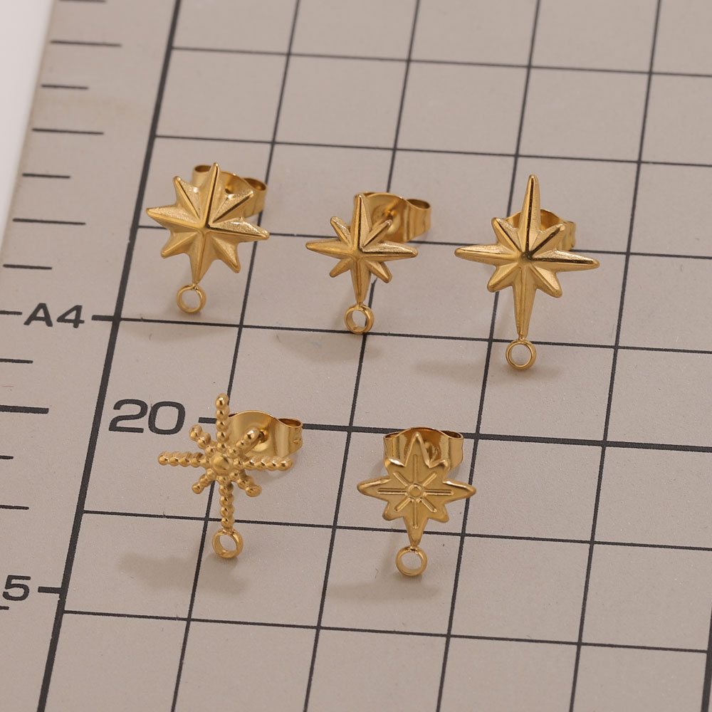 6 pcs Anting-anting Bintang St - Jewelry Making Tools And Supplies ulasan dan harga