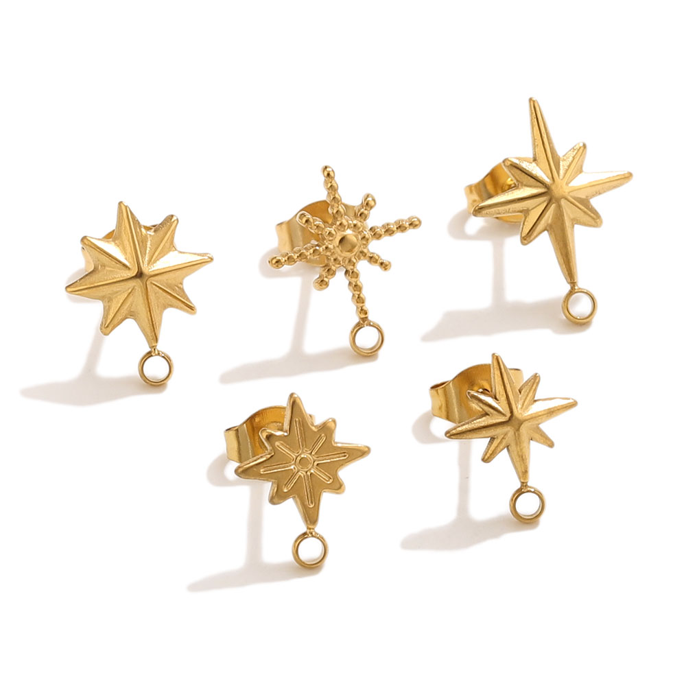 6 pcs Anting-anting Bintang St - Jewelry Making Tools And Supplies ulasan dan harga