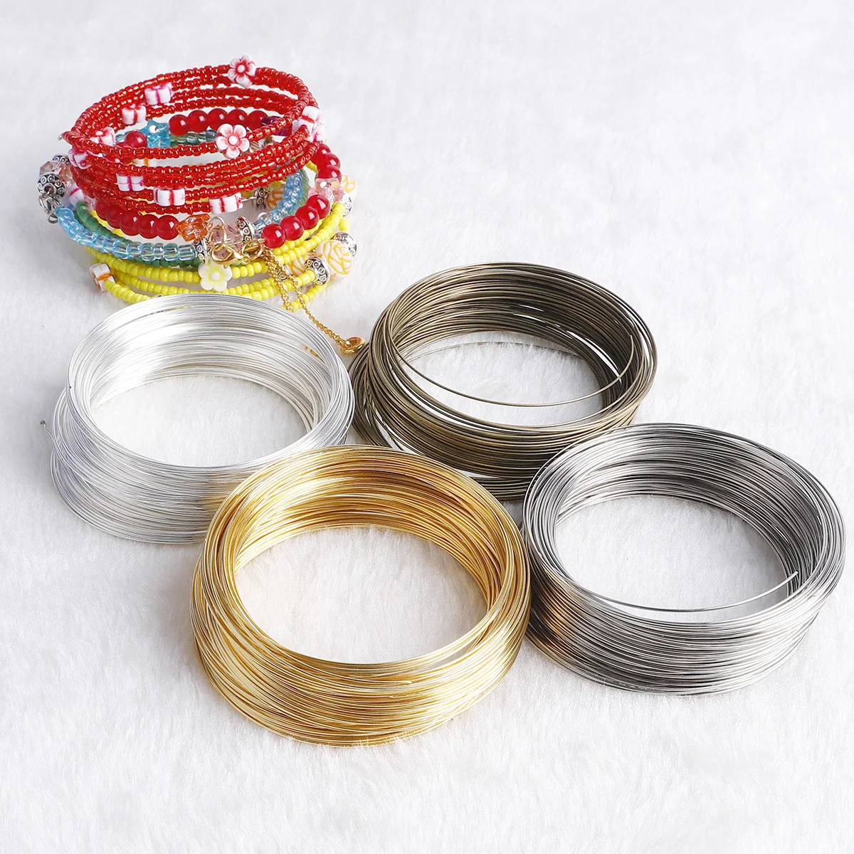 100Loop 0.6Mm Kawat Memori Gel - Memory Wire Bracelet ulasan dan harga