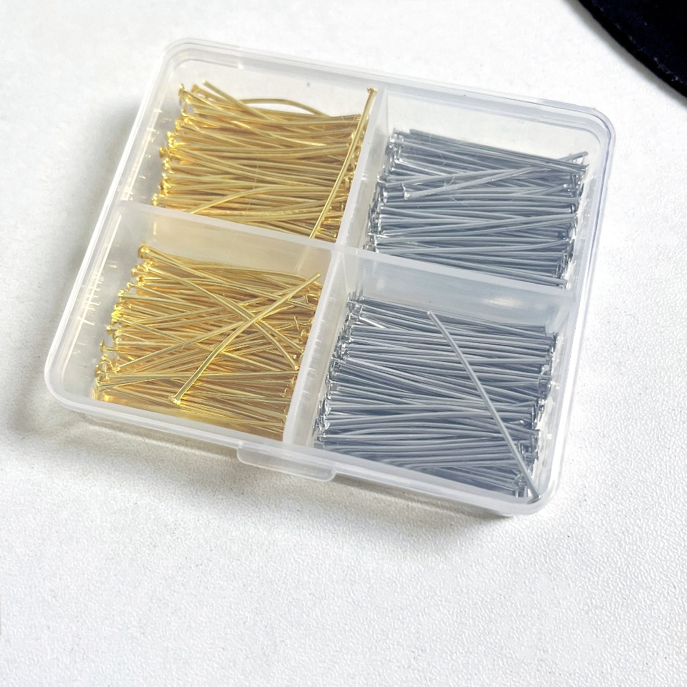 400 Buah Pin Kepala Besi Campu - Jewelry Making Tools And Supplies ulasan dan harga