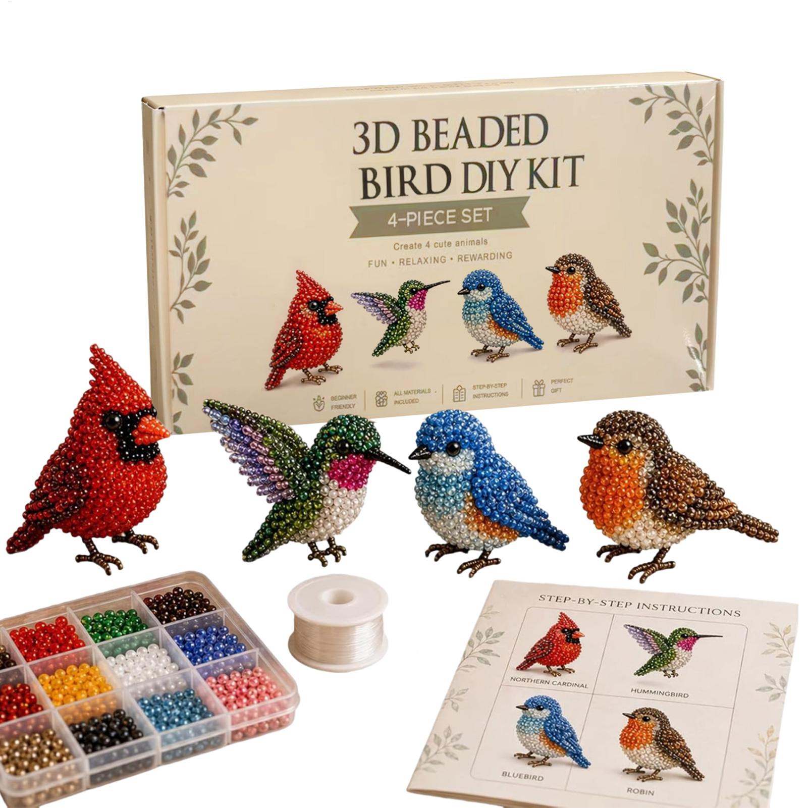 Kit Hewan 3D DIY dengan Manik- - Jewelry Making Kits For Kids ulasan dan harga