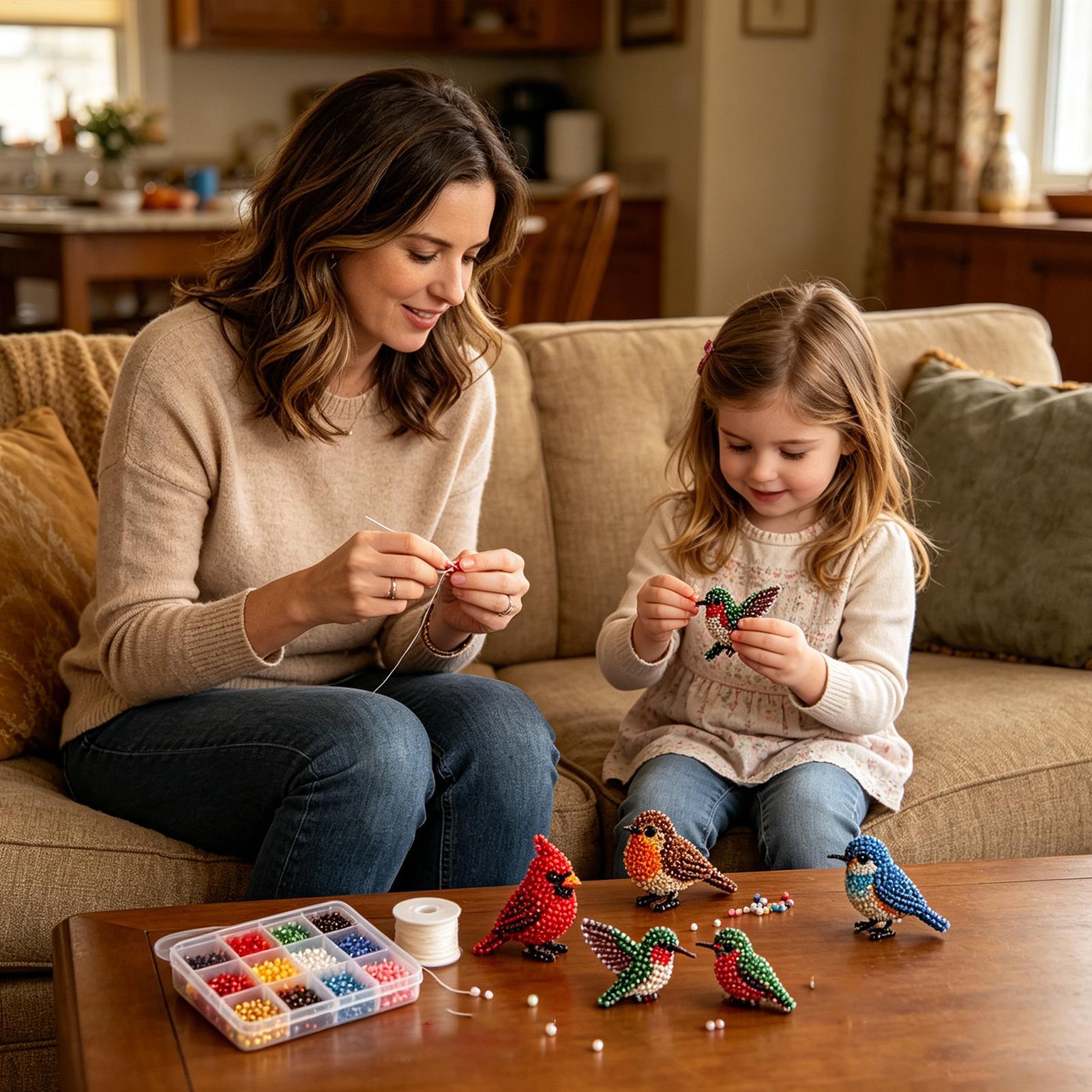 Kit Hewan 3D DIY dengan Manik- - Jewelry Making Kits For Kids ulasan dan harga