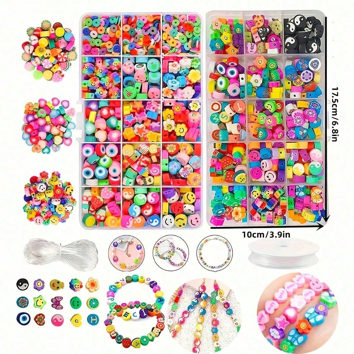 1450/1200/250pcs Set Manik-man - Jewelry Making Birthday Party ulasan dan harga