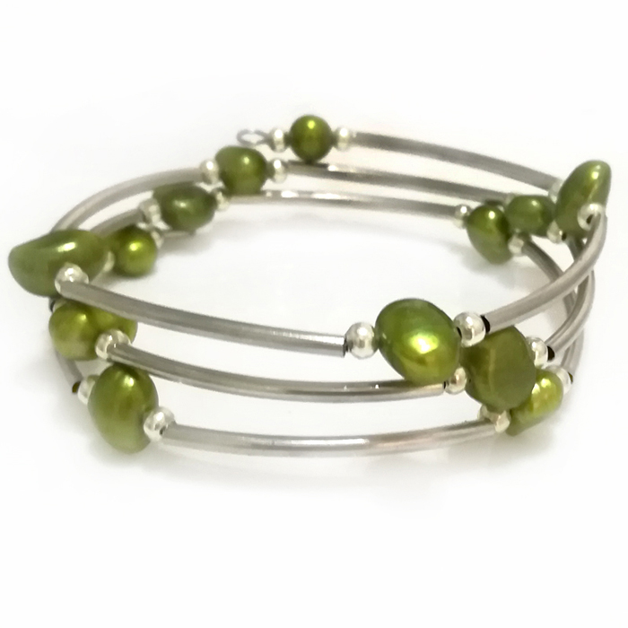 Grosir 20 inci 8-9mm Gelang Ka - Memory Wire Bracelet ulasan dan harga