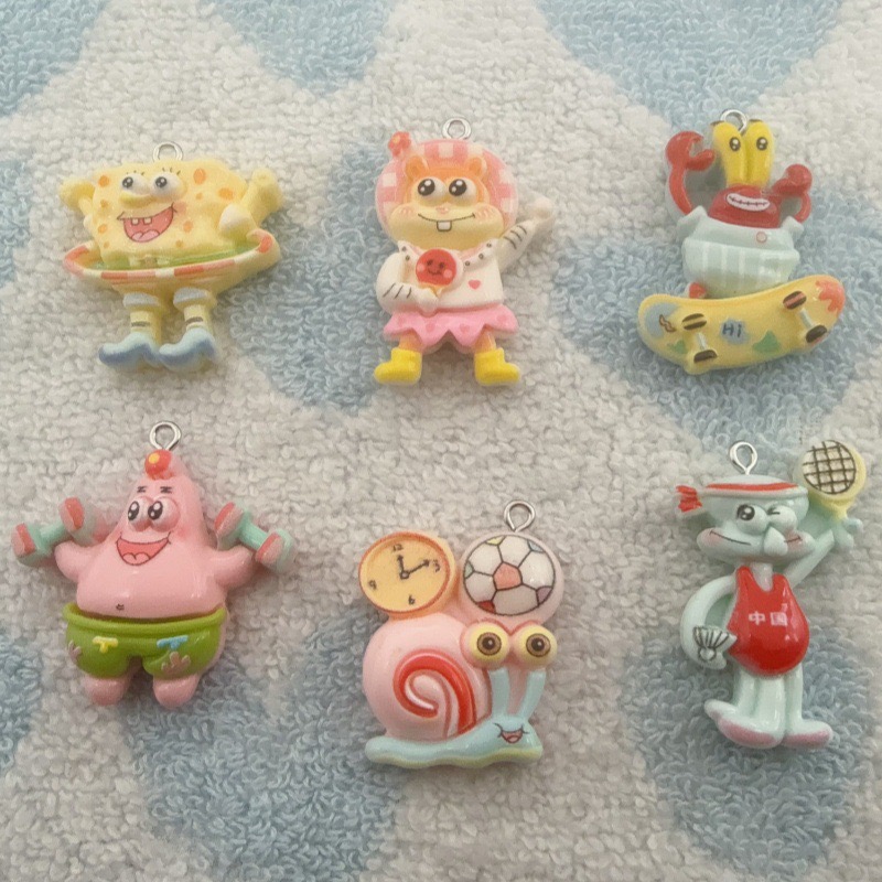 10 buah liontin resin kartun,  - Jewelry Making Birthday Party ulasan dan harga
