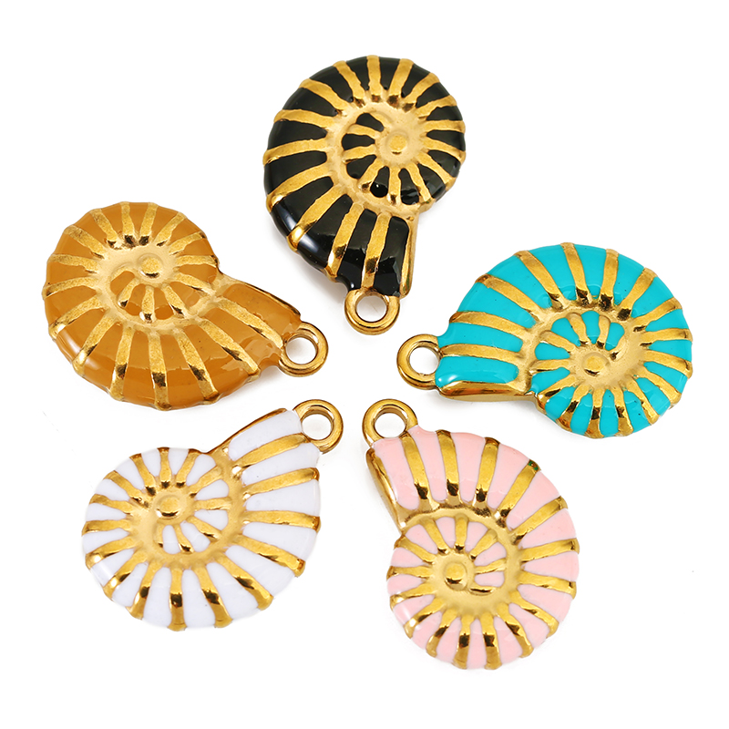 4 Buah Liontin Enamel Lapis Em - Jewelry Making Tools And Supplies ulasan dan harga