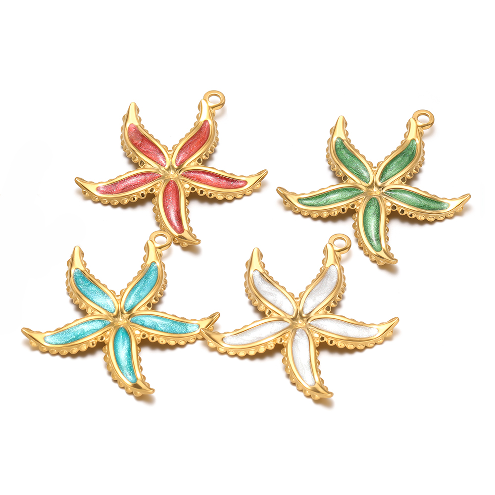 4 Buah Jimat Bintang Laut Enam - Jewelry Making Supplies Wholesale ulasan dan harga