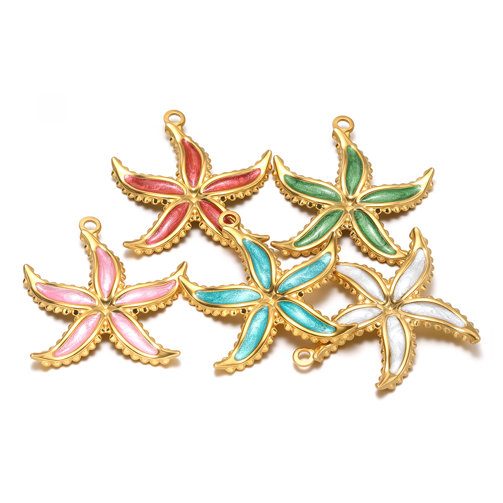 4 Buah Jimat Bintang Laut Enam - Jewelry Making Supplies Wholesale ulasan dan harga