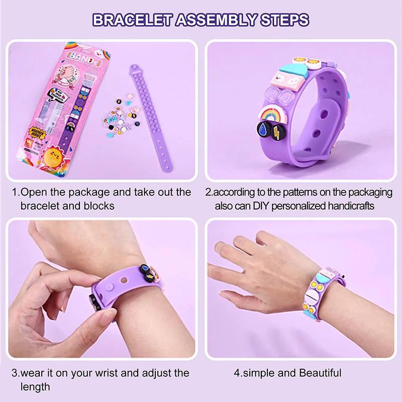 6 Buah/Set Gelang Titik Blok B - Jewelry Making Kits For Kids ulasan dan harga