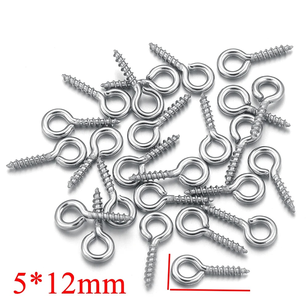 100 Buah/Lot Pin Mata Sekrup M - Jewelry Making Tools And Supplies ulasan dan harga