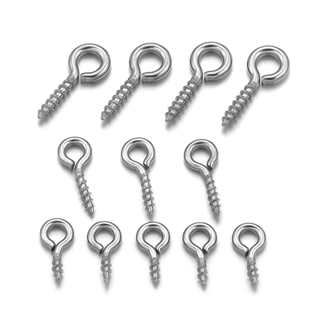 100 Buah/Lot Pin Mata Sekrup M - Jewelry Making Tools And Supplies ulasan dan harga