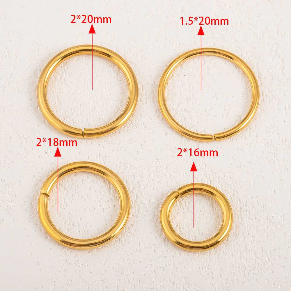 10pcs Cincin Terbuka Besar Sta - Jewelry Making Tools And Supplies ulasan dan harga