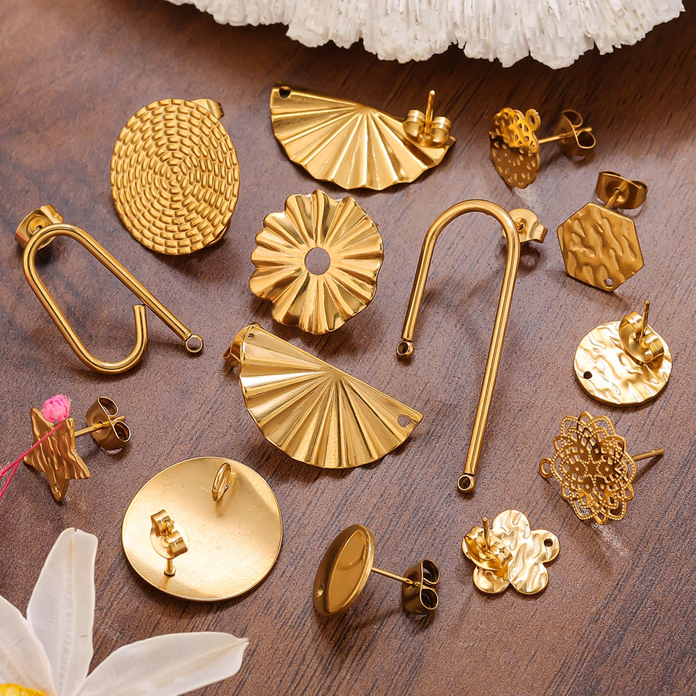 10pcs Anting Baja Tahan Karat  - Jewelry Making Supplies Wholesale ulasan dan harga