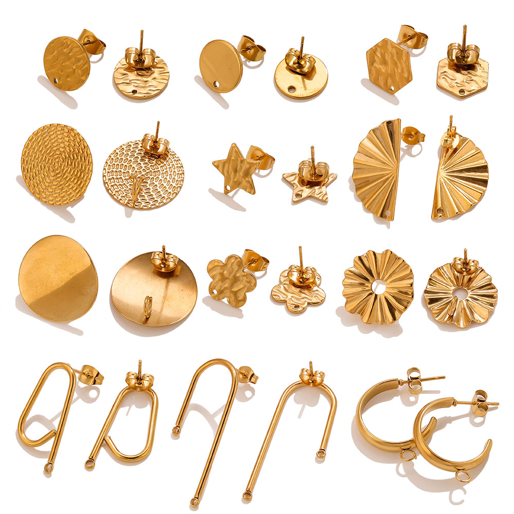 10pcs Anting Baja Tahan Karat  - Jewelry Making Supplies Wholesale ulasan dan harga