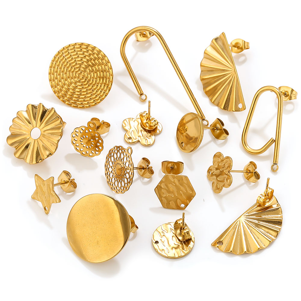 10pcs Anting Baja Tahan Karat  - Jewelry Making Supplies Wholesale ulasan dan harga