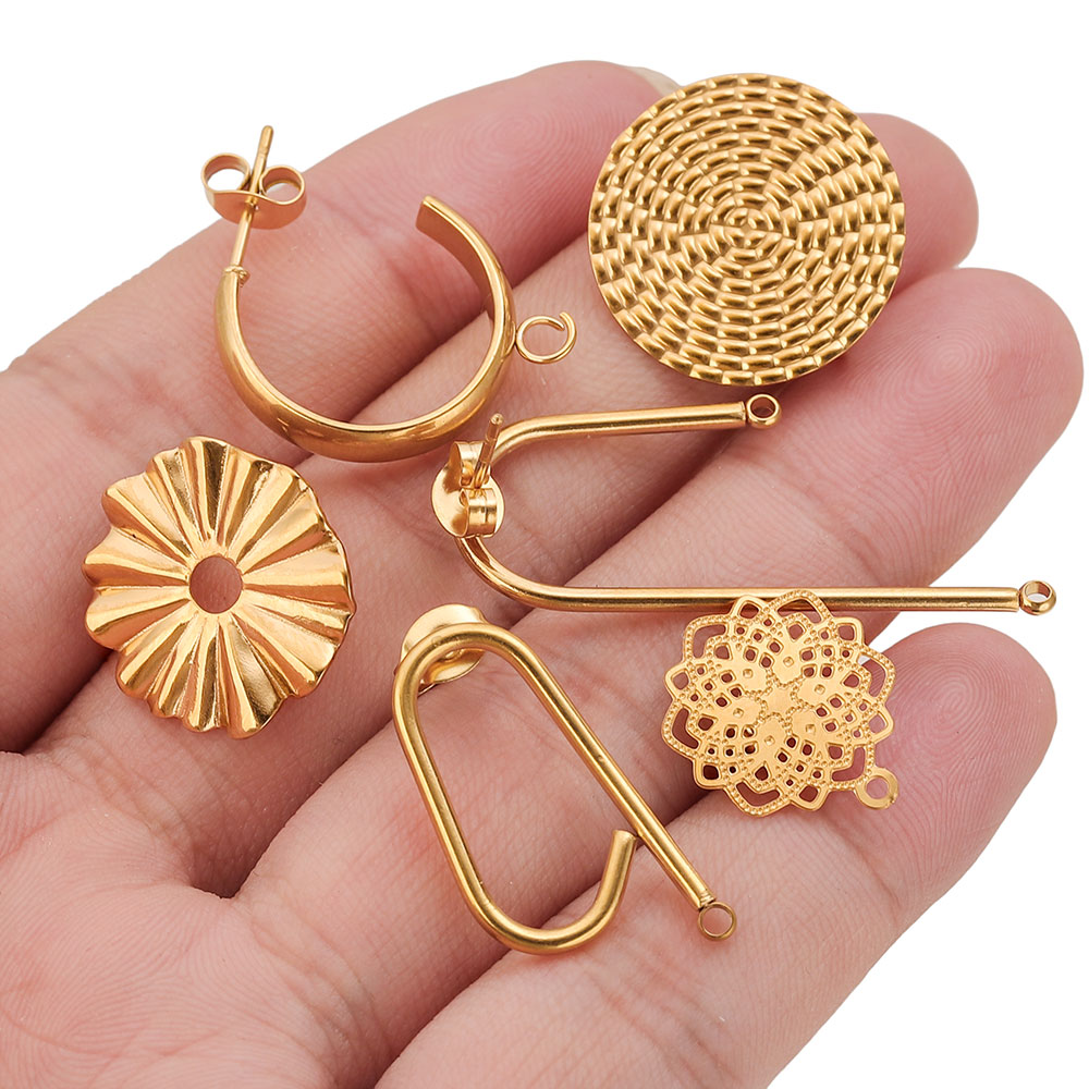 10pcs Anting Baja Tahan Karat  - Jewelry Making Supplies Wholesale ulasan dan harga